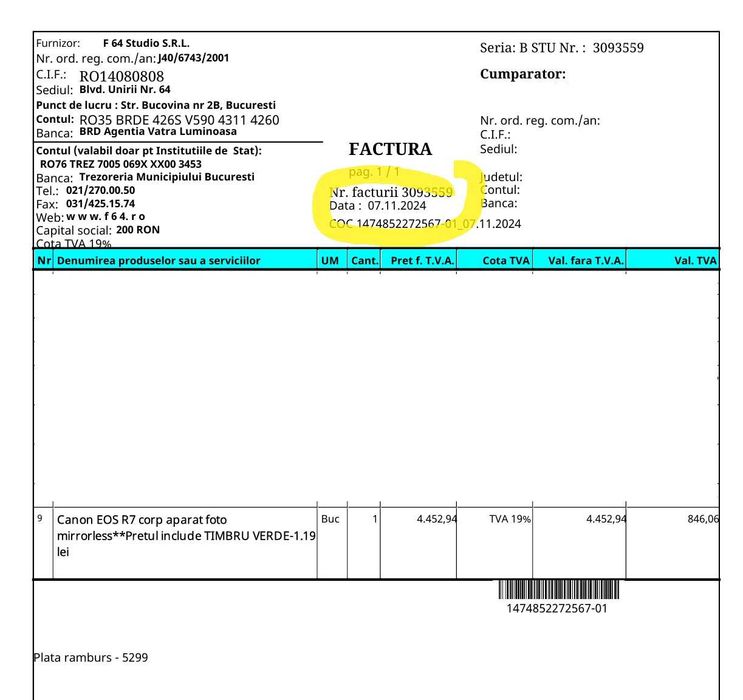Canon EOS R7 , Ca Nou, cu Garanție Activă,  Pachet cu obiectiv