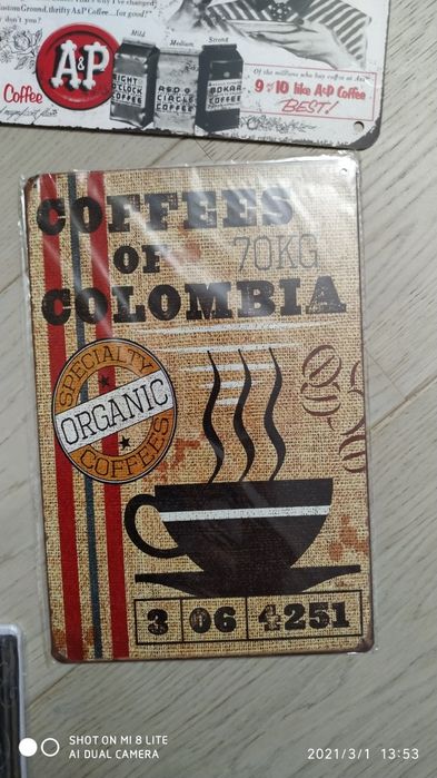 Plăcuțe decorative tema cafea