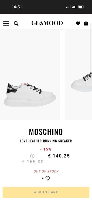 Love Moschino оригинални сникърси 39 размер