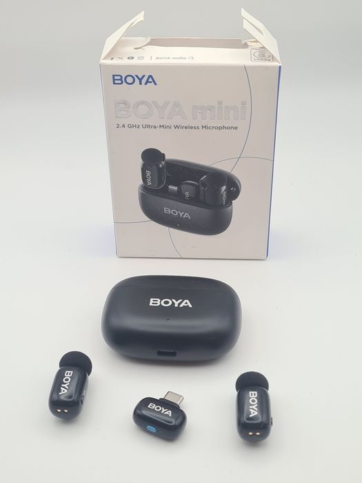 Set 2 microfoane wireless BOYA Mini cu Noise Canceling