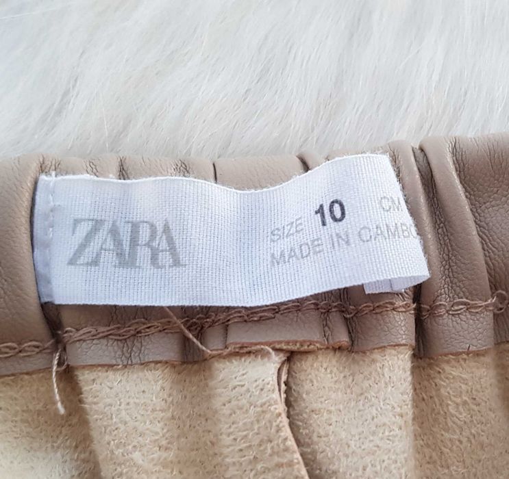 Детски кожен панталон ZARA 9-10 години