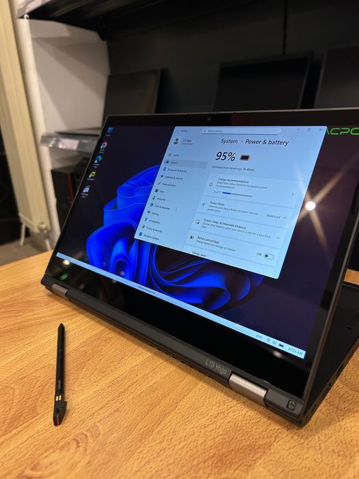 Като нов! Лаптоп Lenovo L13 Yoga i7/16GB RAM/512GB SSD, ТЪЧ, 3 м. гар!