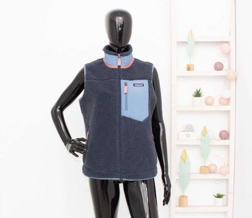 Patagonia Classic Retro-X Vest дамски елек шерпа син M
