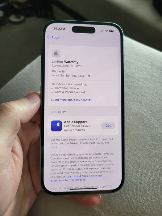 Iphone 16 128gb Teal, като нов, 100% батерия