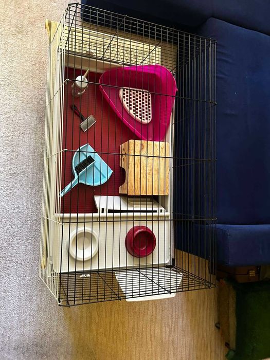 Оборудвана клетка за зайци / гризачи + много бонуси