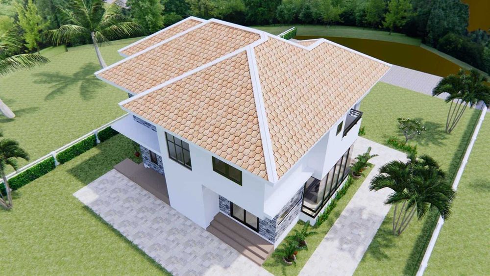 НА ИЗПЛАЩАНЕ - Двуетажна сглобяема къща с 3 спални, 160 кв. м