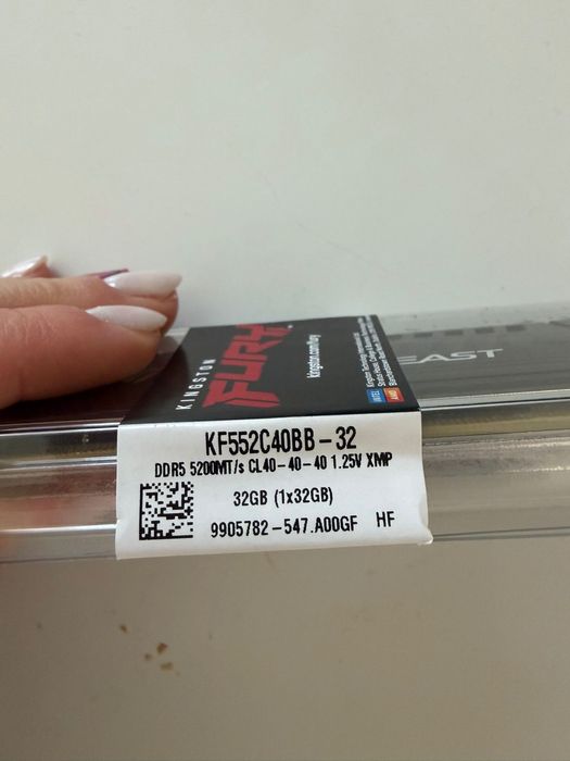 Memorie ddr5 32gb Kingston Fury Beast 5200Mhz CL40 nou sigilat