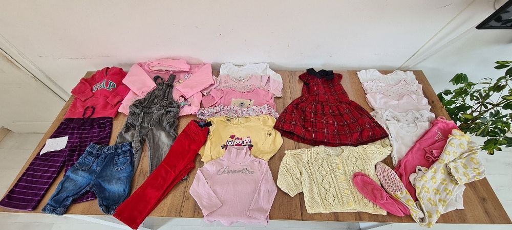 Лот момиче 12-18  месеца , размер 80-86 см 21 броя