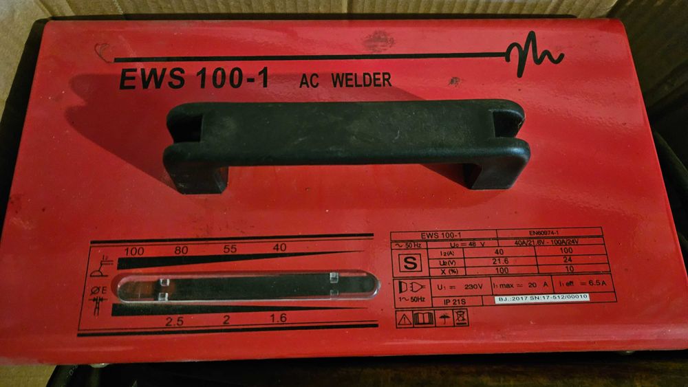 aparat sudura EWS 100-1 AC welder nefolosit + masca