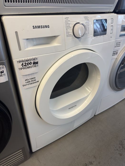 Uscător de rufe cu pompă de căldură Samsung DV71F5E0HGW, factura si garantie 12 luni