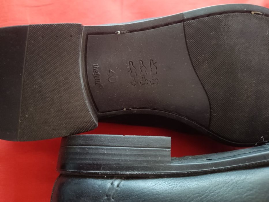 Pantofi bărbat din piele de la ;;Pantoful galben""  măr 40/41