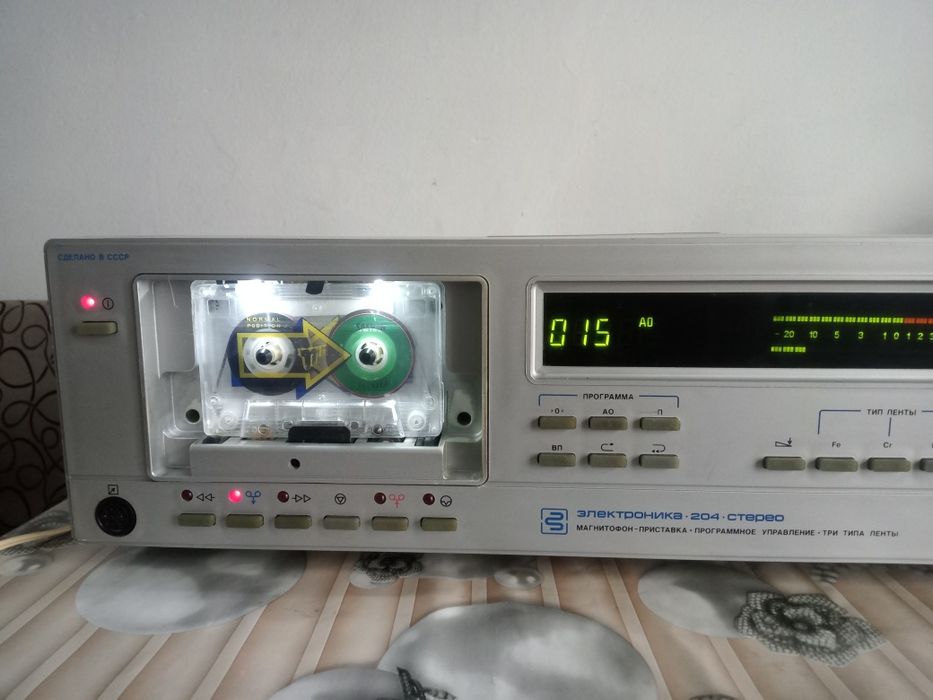 Электроника 204 стерео магнитофон приставка