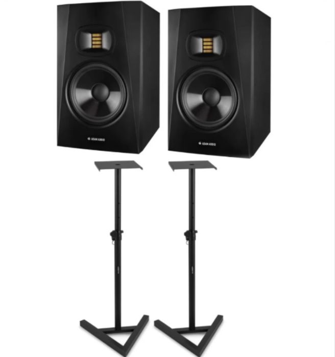 x2 Adam audio T7V + x2 stative Adam audio