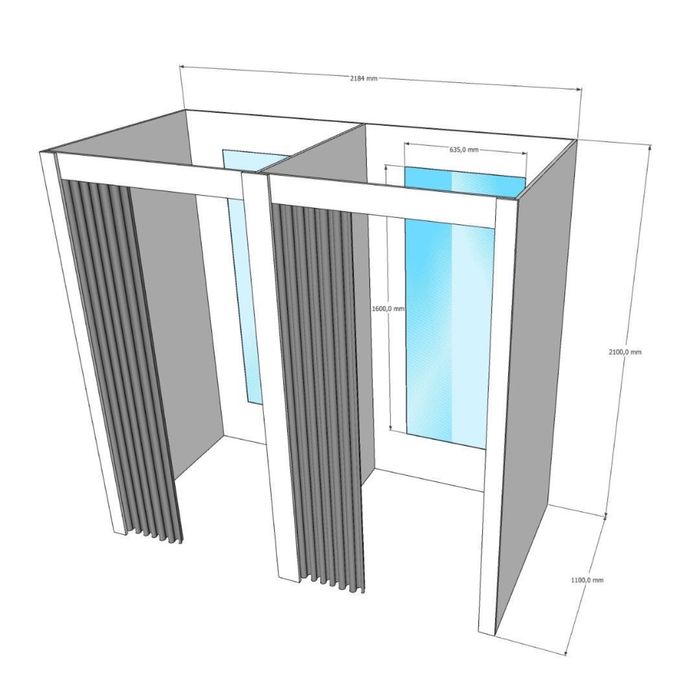 Продам мебель примерочная с зеркалами