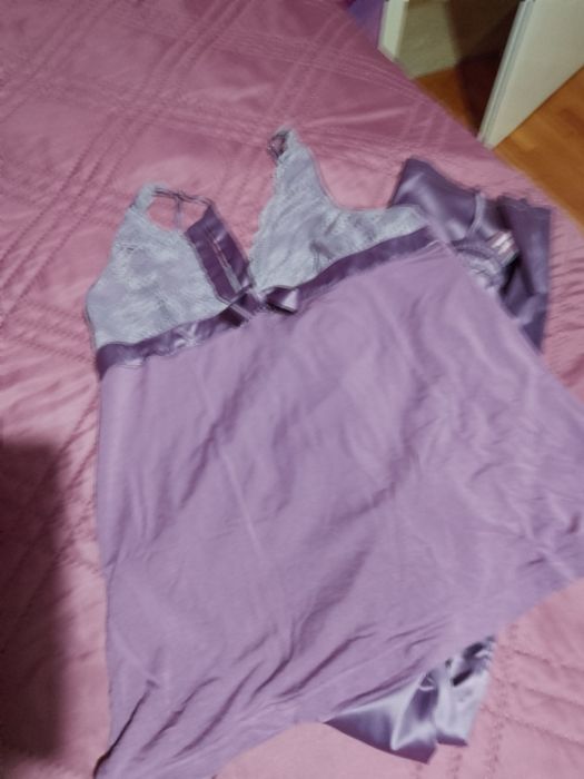 Луксозна пижама нежно лилаво