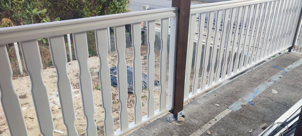 Дървен парапет по размер