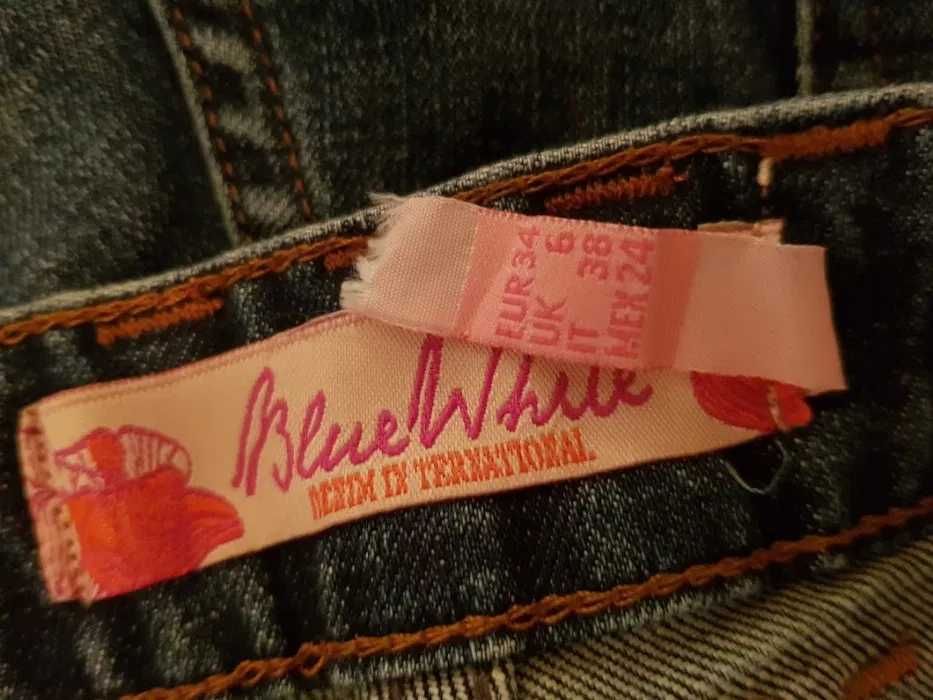 Blugi Blue White,marimea 36/38,stare f buna