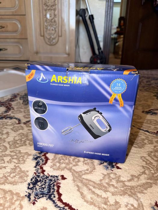 Arshia Powerful Stand Mixer 1400W va Arshia 5-Speed Hand Mixer 600W