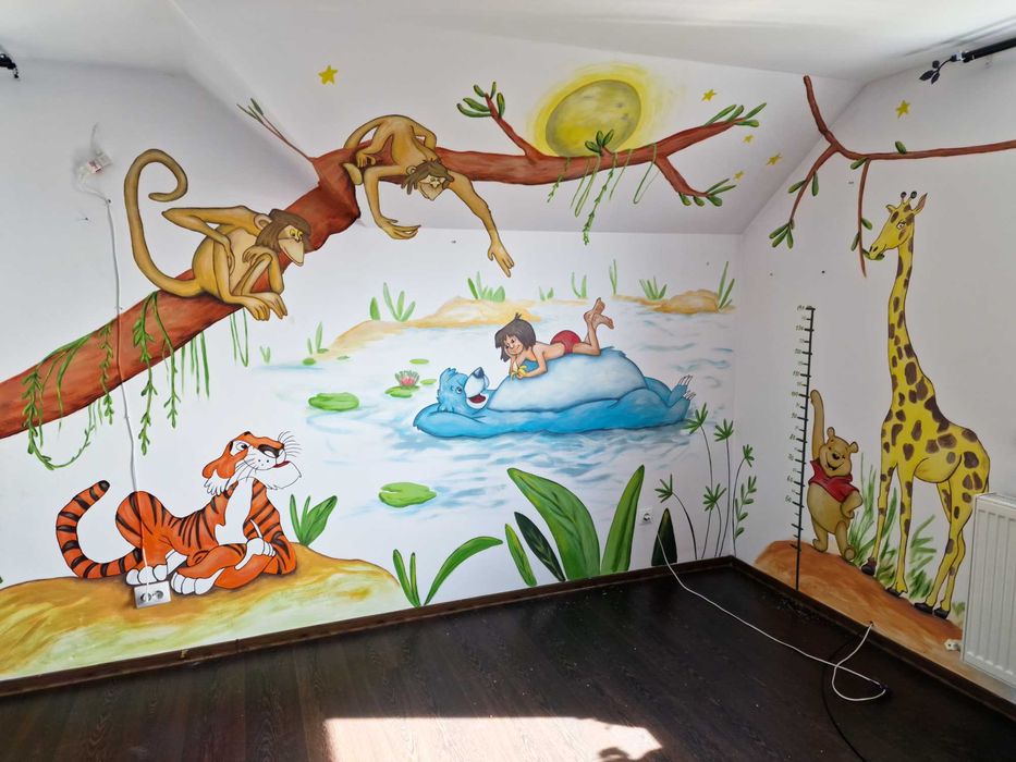 Pictura pe pereti pentru copii