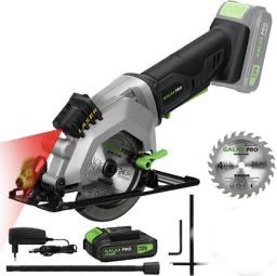 Fierăstrău circular fără fir 20V cu ghid laser