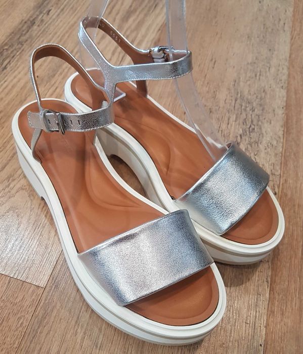 Sandale lux CLERGERIE Paris noi piele naturala fina calitate premium 39.5