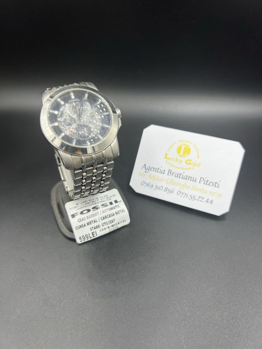 Ceas Fossil Automatic cureq metalica cod produs 21836