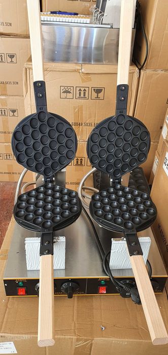 Aparat electric bubble waffle dublu, plita -TRANSPORT GRATUIT