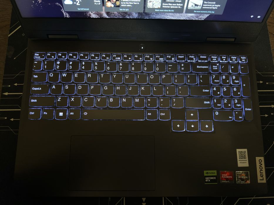 Laptop Gaming Lenovo Ideapad – RTX 3050 • Ryzen 5 6600H• 16GB RAM DDR5