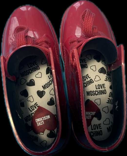 MOSCHINO Червени боти номер  37