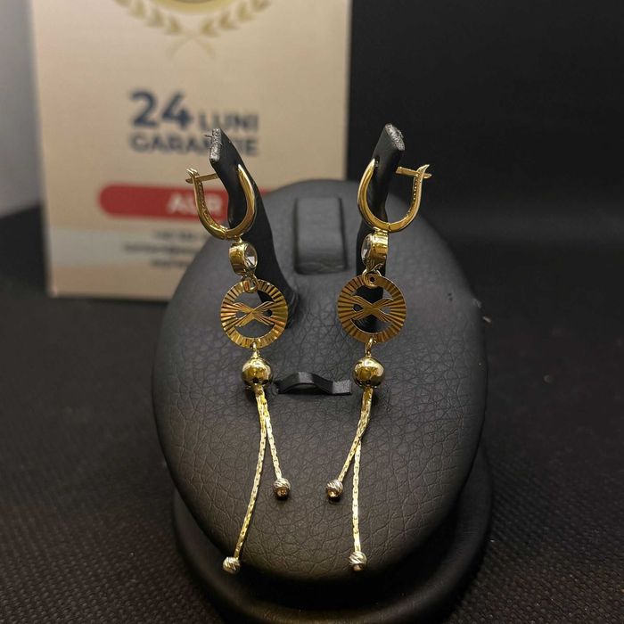 Cercei aur 14K 3.64g (AG15 Gara 1 B33821.1) Garantie 2 ani!