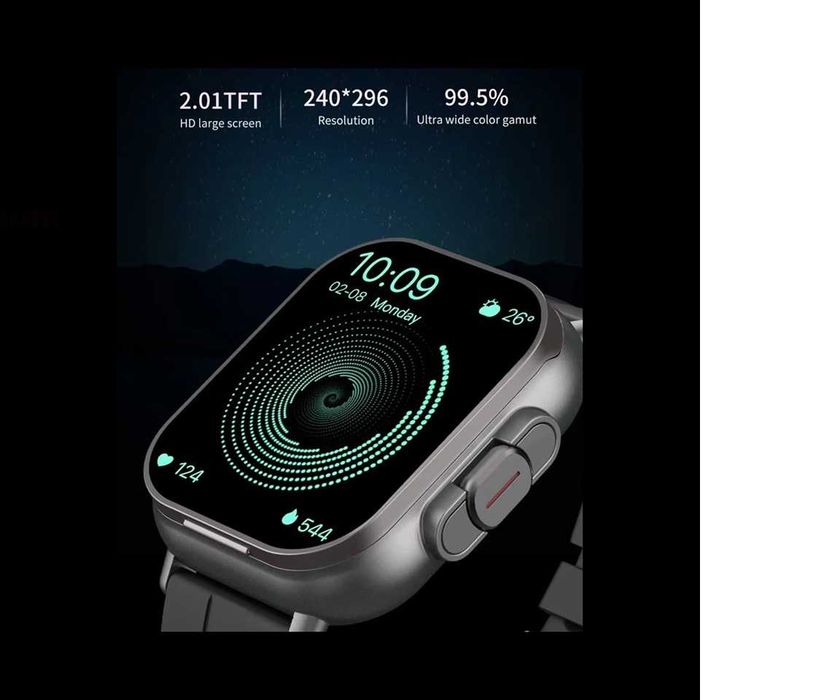 Smartwatch 2 în 1 LD1, Ceas cu Căști Wireless Bluetooth,Ecran 2.01"TFT