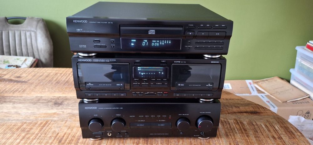 Sistem audio stereo KENWOOD M-76 / M-56 – vintage, complet