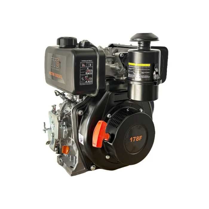 Motor motocultor 178F diesel 6 CP, arbore cu pană 25 mm