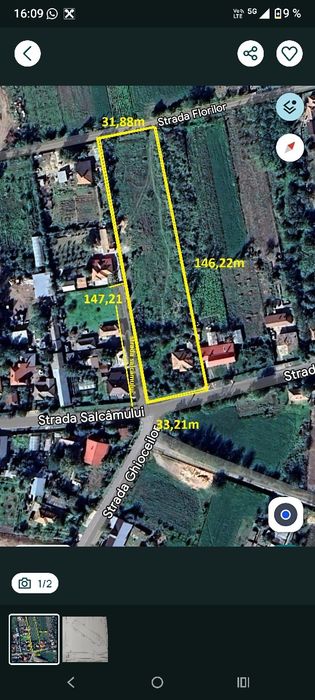 De vanzare teren intravilan 4740m in in comuna Jilavele Judet Ialomita