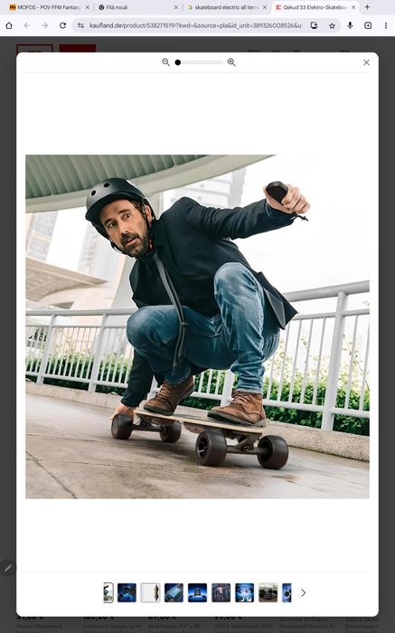 Skateboard longboard all terrain cu dual motor electric