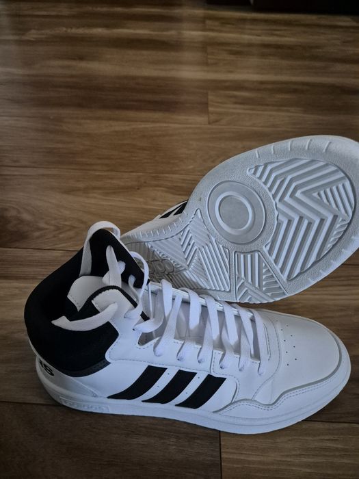 Sneakers Adidas Hoops 3.0 marimea 42 Mid Classic Vintage Shoes GW3019 Alb