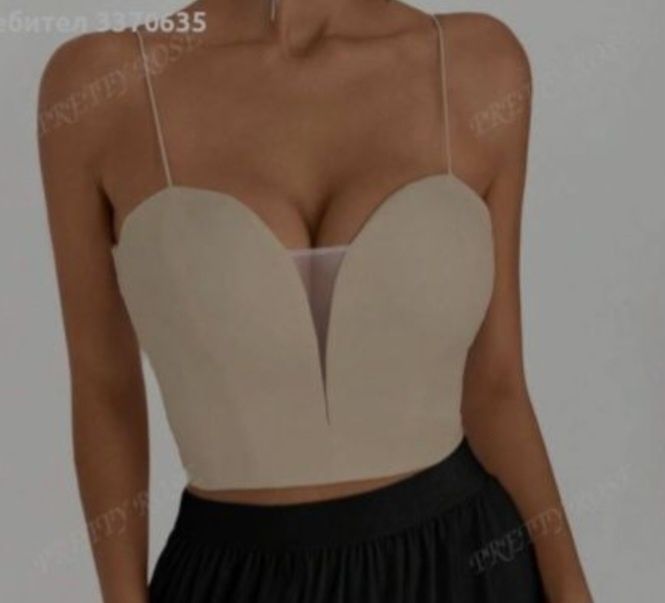 Дамски топ телесен цвят