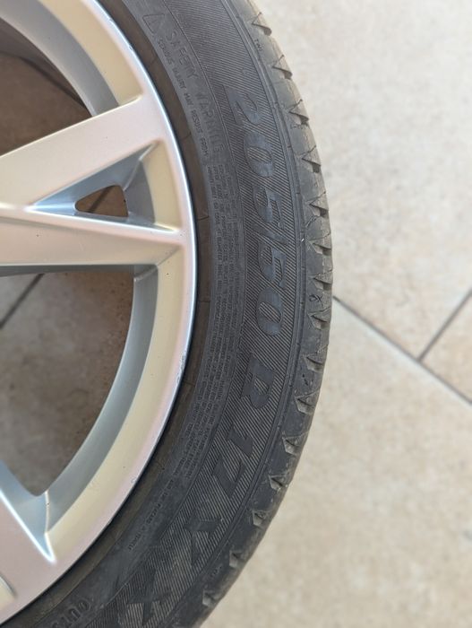 Vând jante aliaj Audi + anvelope vara în condiție foarte buna r17
