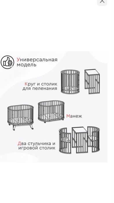 Продаётся детская кровать-трансформер Tomix Aurora