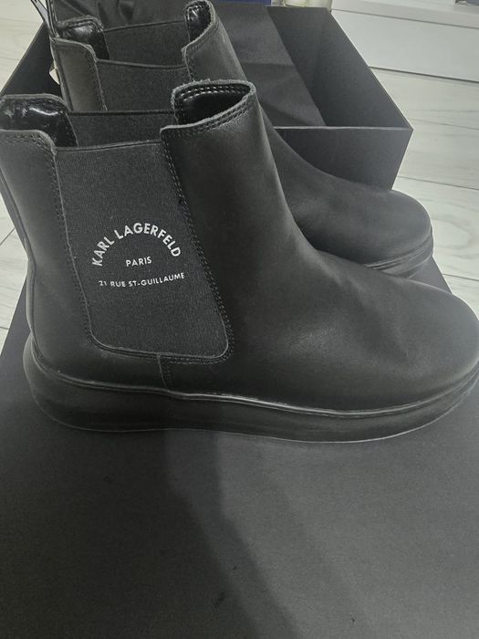 Ghete Chelsea Karl Lagerfeld Kapri Piele – Mărimea 41 (Purtate o dată)