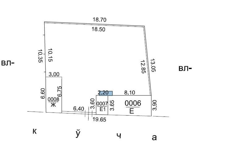 Продается Земля под застройку коттеджей, 3,26 сотки. Фасад 19,65 м