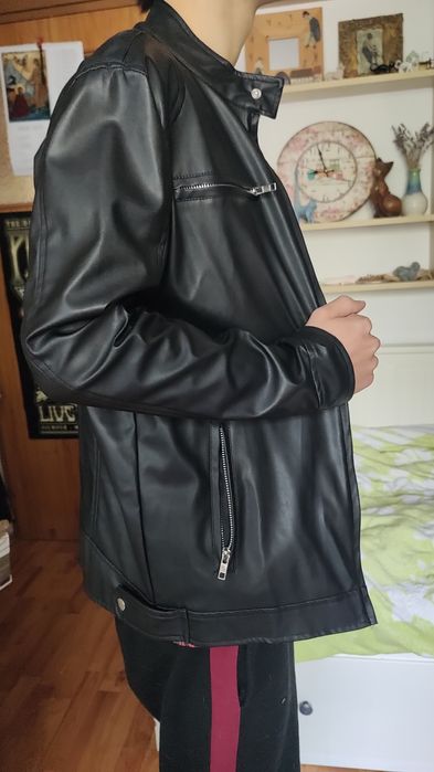 geacă piele ecologică, M, nouă