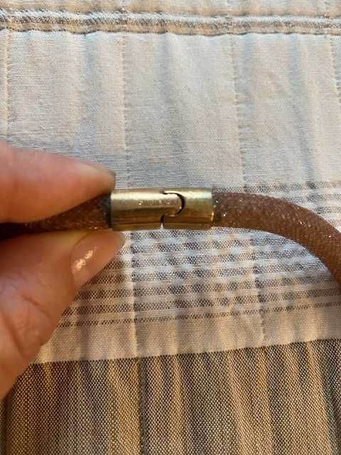 Bratara dubla Swarovski Stardust Vintage Pink