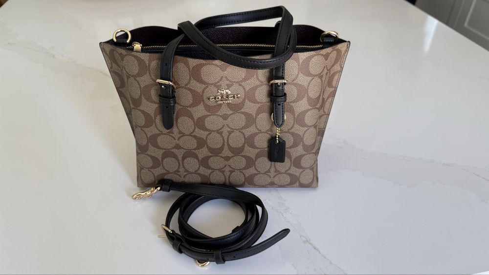 Чанта Coach Mollie Tote 25 in signature canvas