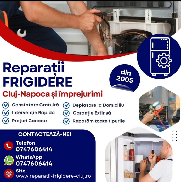 Reparatii frigidere la domiciliul clientului