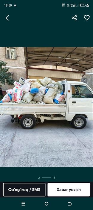 Vivoz musor uyingizdan stroy musor olib ketamiz