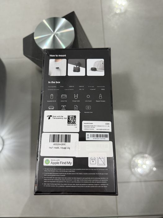 Camera Insta 360 GO 3S 4K black 128GB • NOUA / SIGILATA •