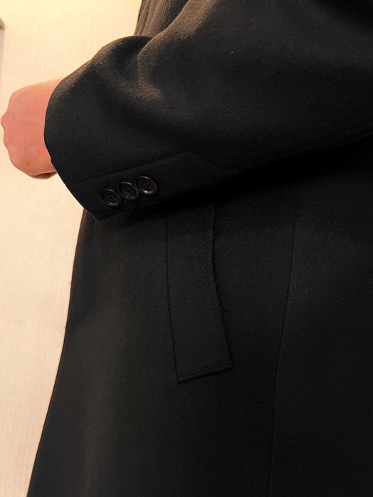 Пальто мужское черное