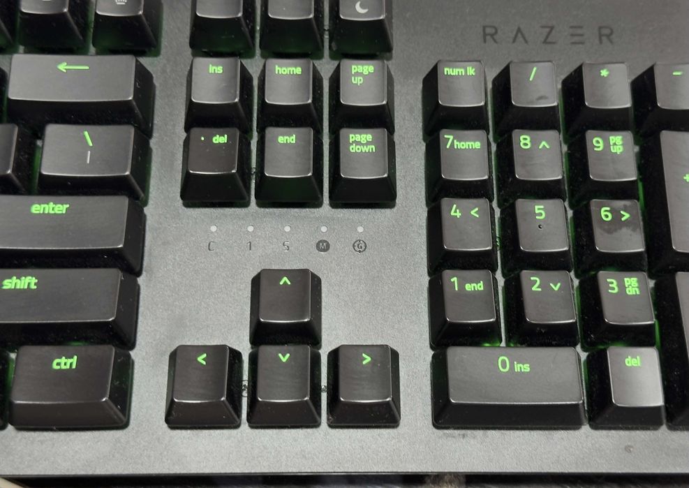 Клавиатура Razer Huntsman, гейминг, механична, подсветка, черна, USB