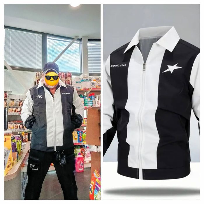 Мъжко Яке Черно/Бяло